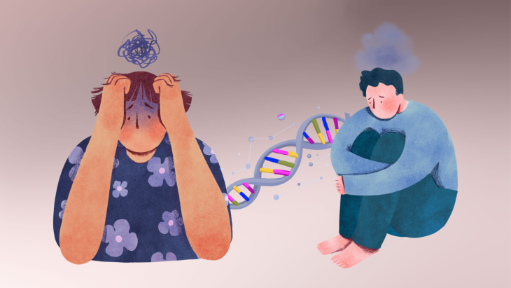 How does genetics influence mental health and the risk of mental illness.png