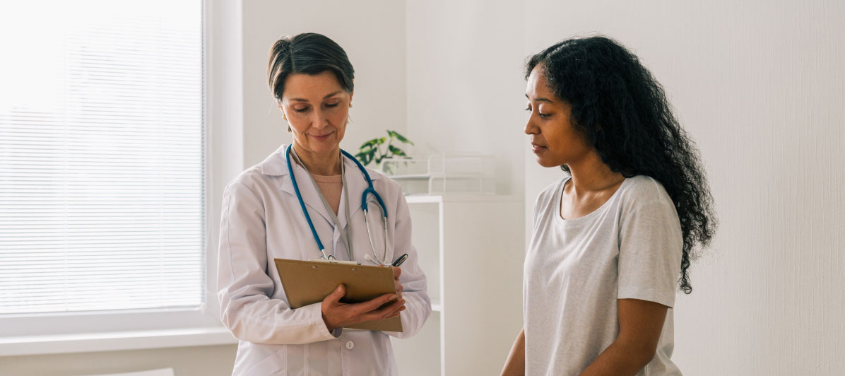 doctor with patient