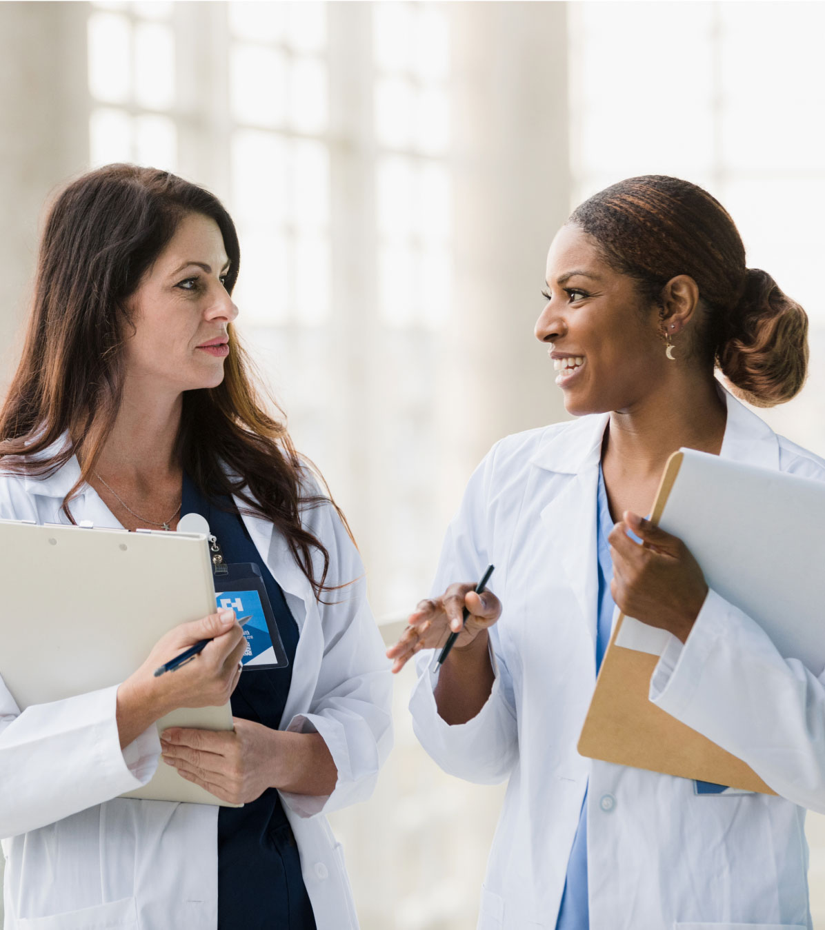 Nurses walking