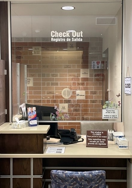 Front Desk Check In Station