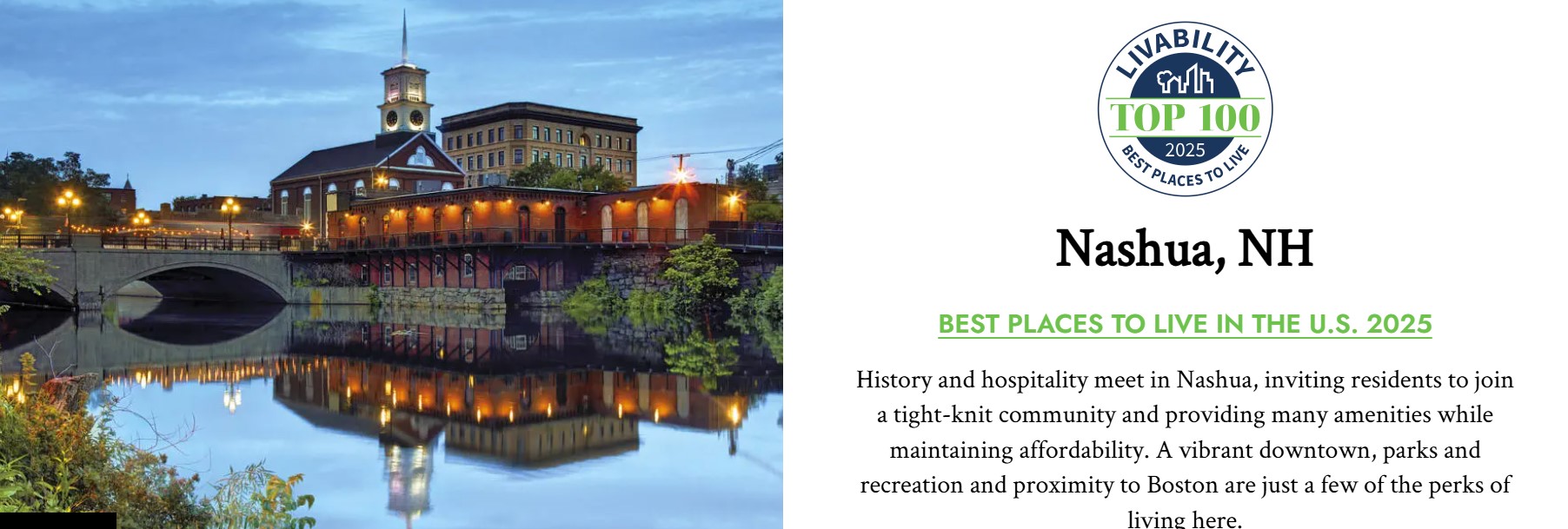 Nashua Best Place to Live